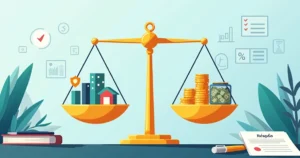 Balança ilustrativa comparando proteção e resgate em seguro de vida