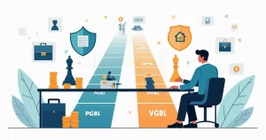 Executivo organizando estratégia de previdência privada em tabuleiro financeiro